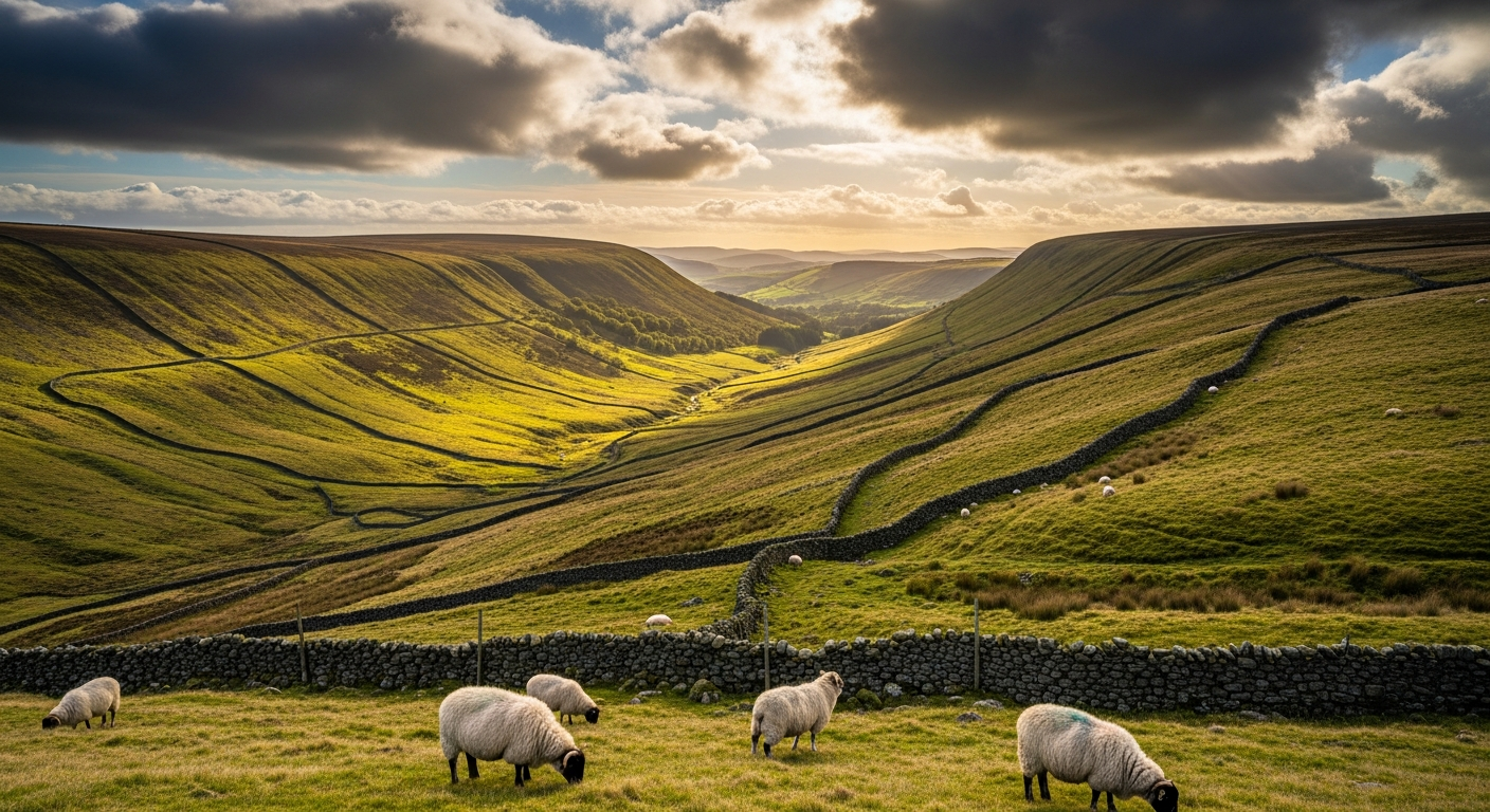 Forest of Bowland near Lower Green Hill Holiday Park