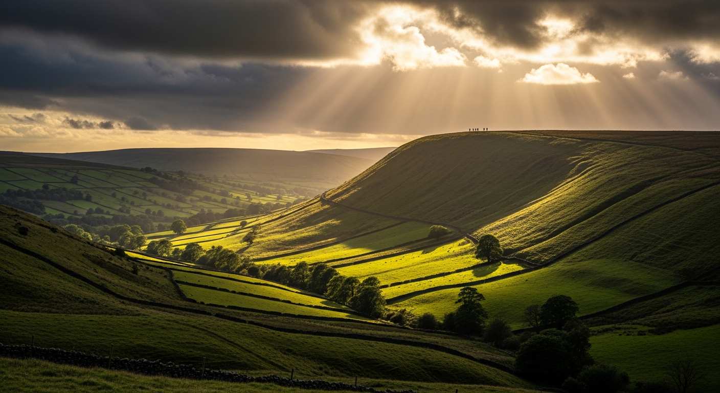 Pendle Hill near Lower Green Hill Holiday Park